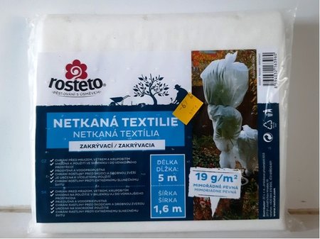 Neotex - netkan textilie Rosteto 1,6 x 5 m - gram 19 g/m2 - bl